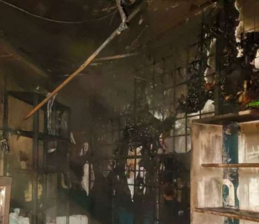 Fire: टेलीकॉम की दुकान में लगी आग,  लाखों का सामान जलकर राख