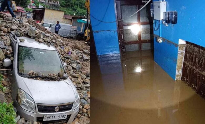 Rain havoc in Uttarakhand: चमोली में नदियां और नाले उफान पर, कई घर मलबे में दबे, लोग अपनी जान बचाने के लिए भागे